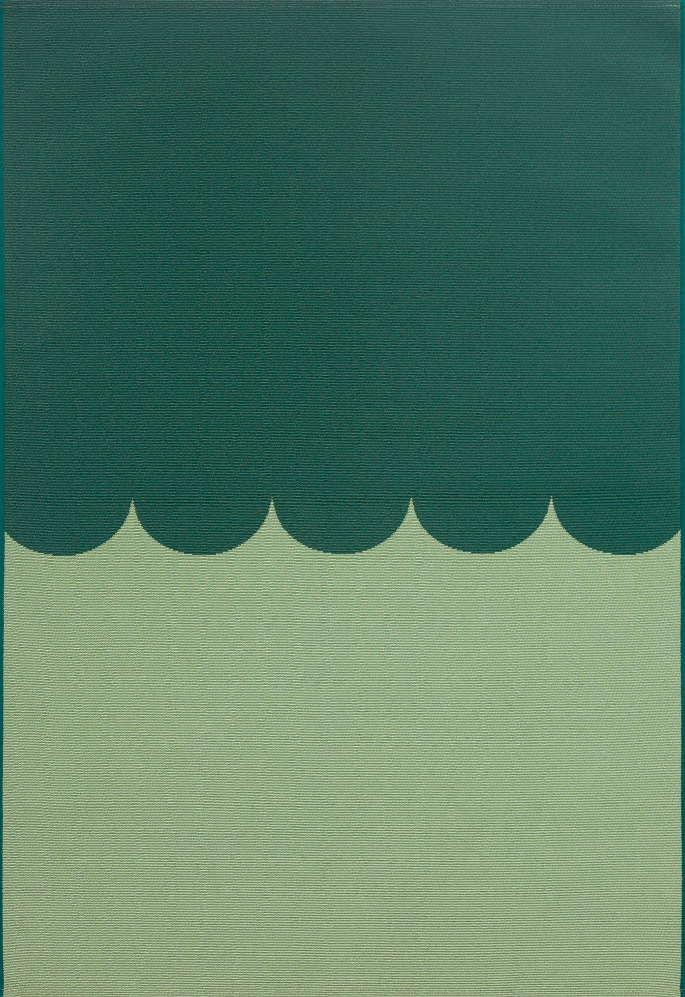 RIVIERA - Tapis d'extérieur vert à motif festonné - RIV707VER RIVIERA