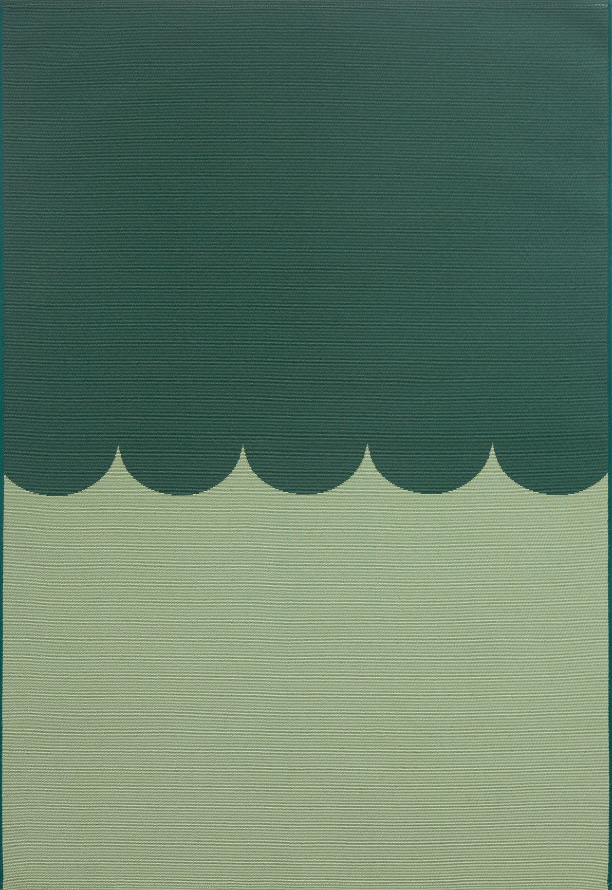 RIVIERA - Tapis d'extérieur vert à motif festonné - RIV707VER RIVIERA