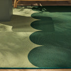RIVIERA - Tapis d'extérieur vert à motif festonné - RIV707VER RIVIERA