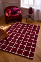 Rouge d'orage – Tapis en laine – P_RO1010ROU Rouge d'orage