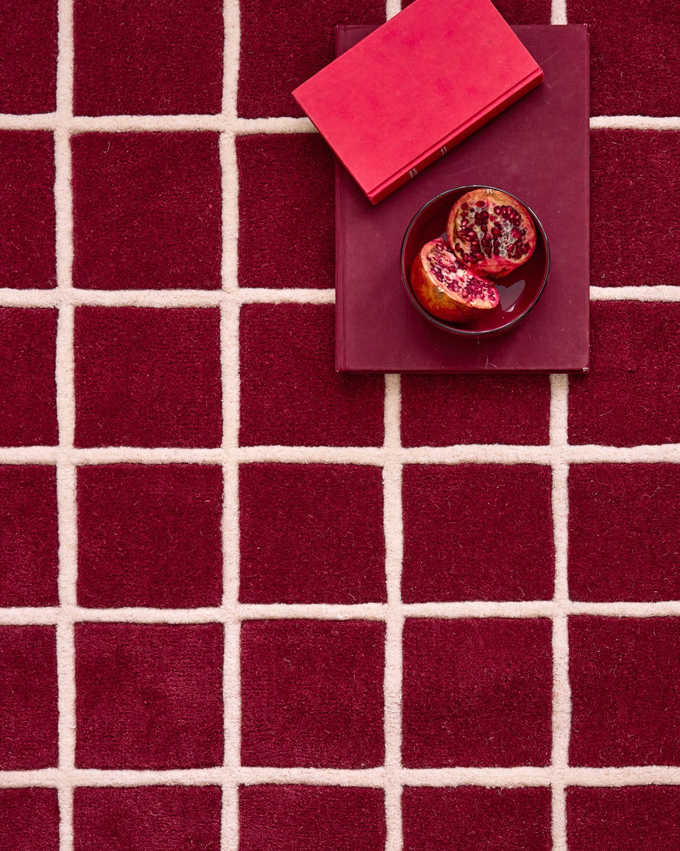 Rouge d'orage – Tapis en laine – P_RO1010ROU Rouge d'orage
