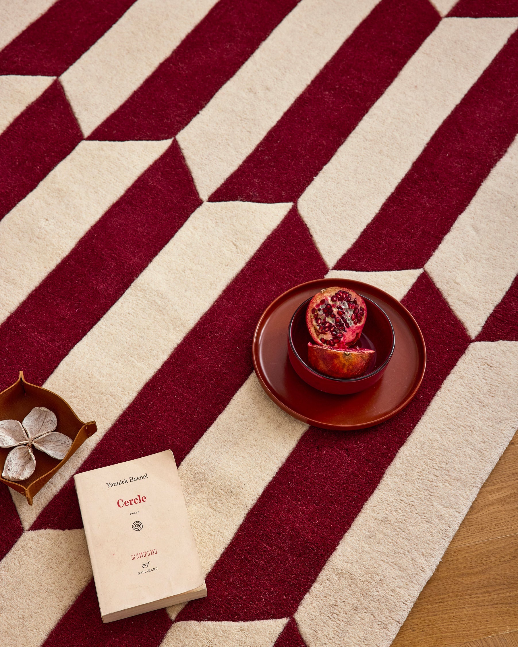 Rouge d'orage – Tapis en laine  – P_RO1011ROU Rouge d'orage
