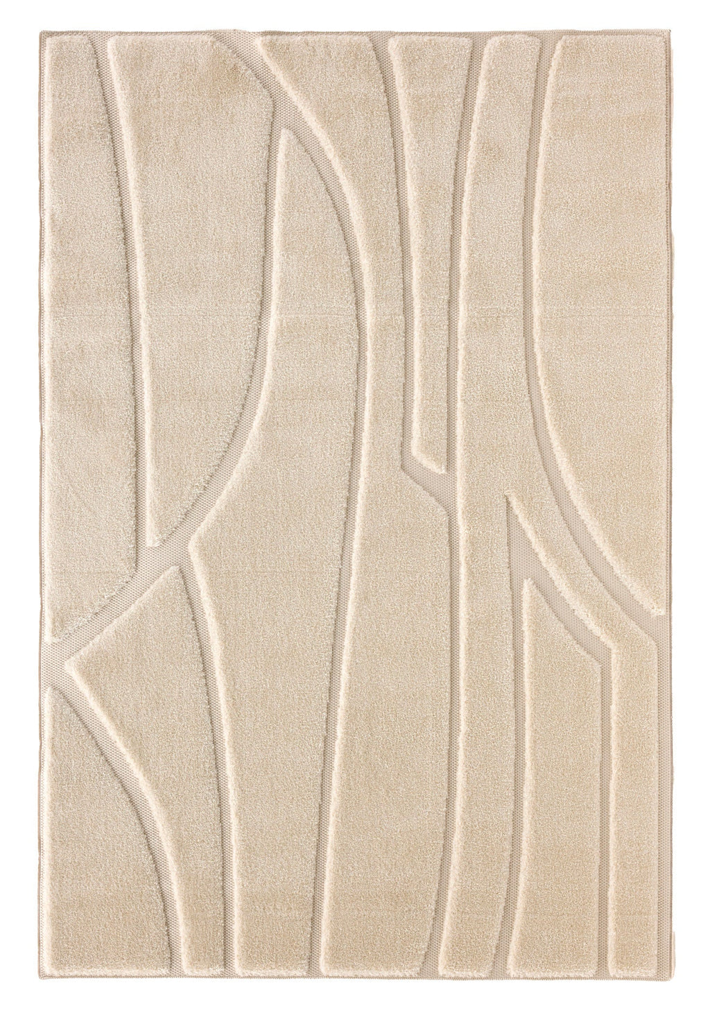 Tapis crème texturé en relief (co-création Jenny Gevaert x Nazar Rugs) Nazar rugs