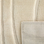 Tapis crème texturé en relief (co-création Jenny Gevaert x Nazar Rugs) Nazar rugs
