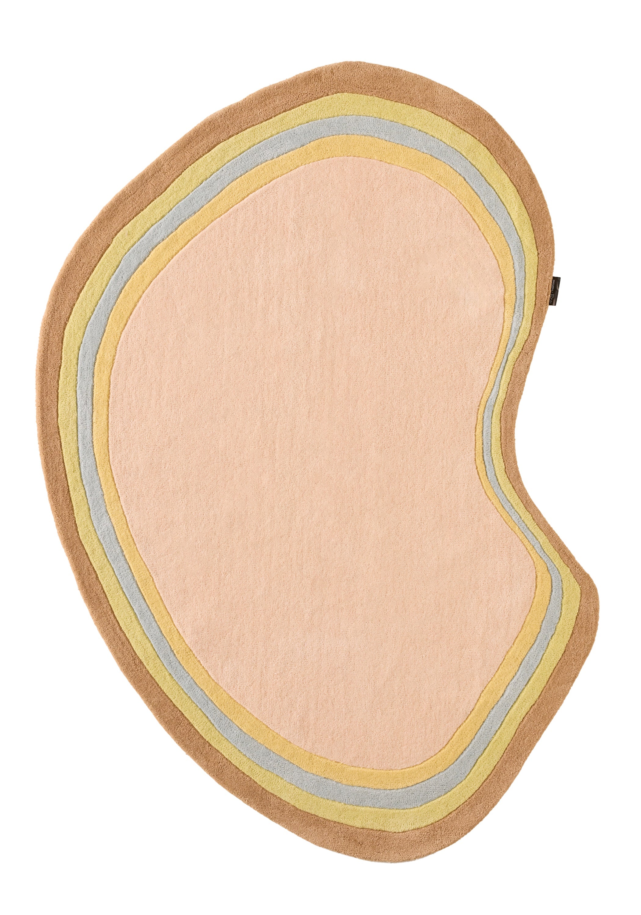 Rayon tendre – Tapis en laine multicolore Rayon tendre