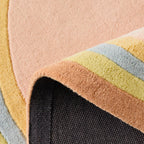 Rayon tendre – Tapis en laine multicolore Rayon tendre