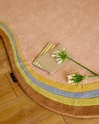 Rayon tendre – Tapis en laine multicolore Rayon tendre