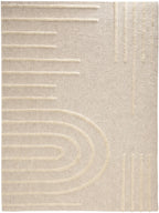 HARMONIE - Tapis de salon crème à motifs linéaires - HAR1122CRE HARMONIE
