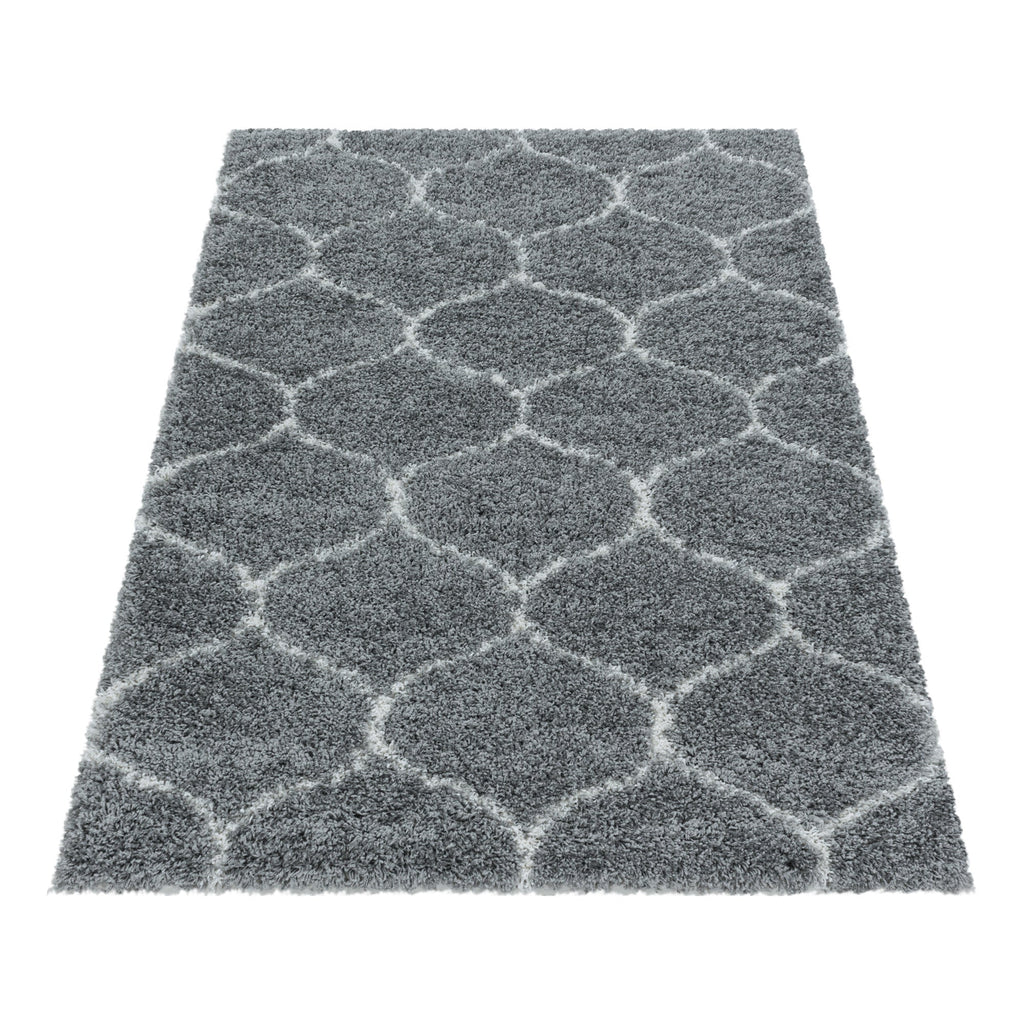 SALSA - Tapis shaggy à poils long berbère anthracite - SAL3201GRI SALSA
