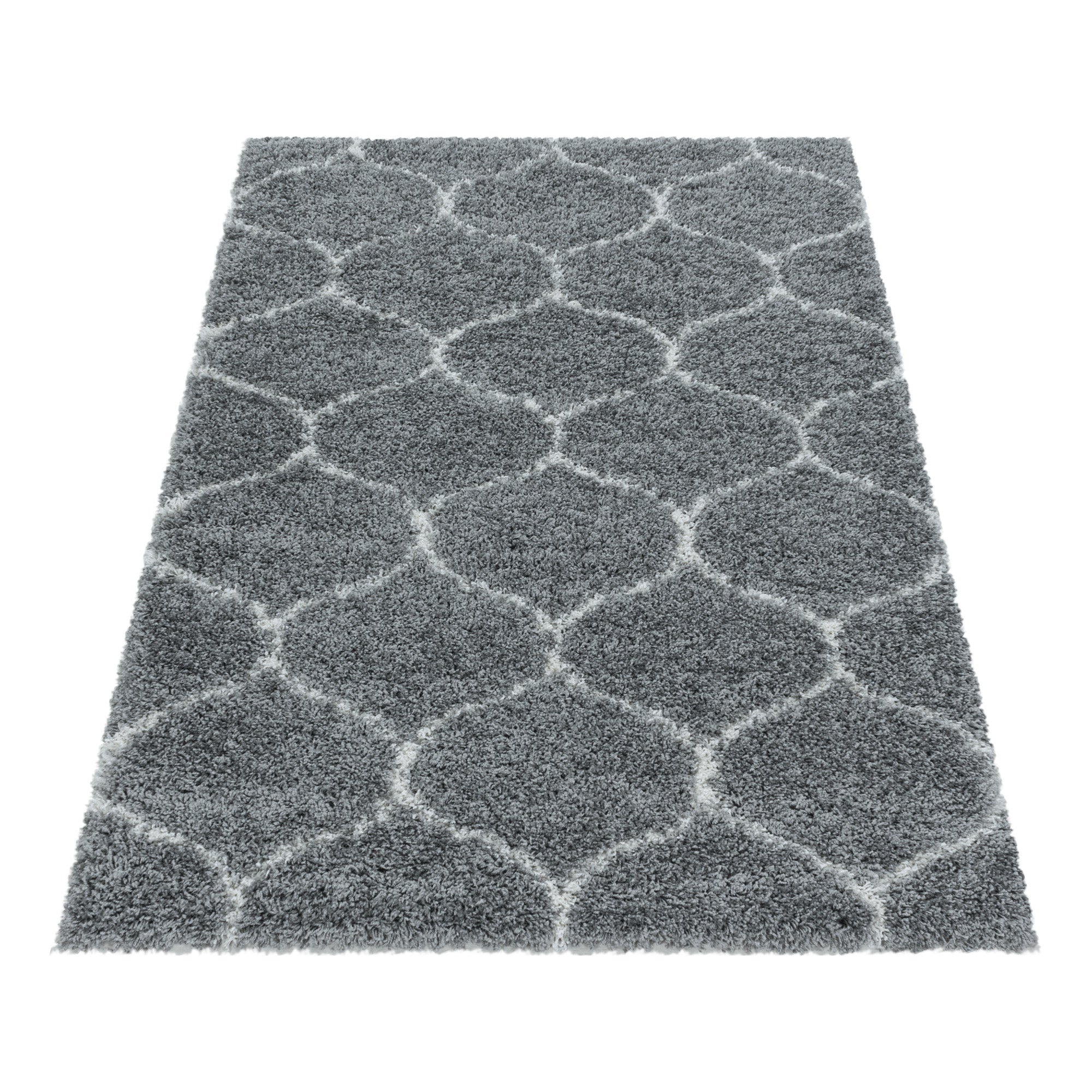 SALSA - Tapis shaggy à poils long berbère anthracite - SAL3201GRI SALSA