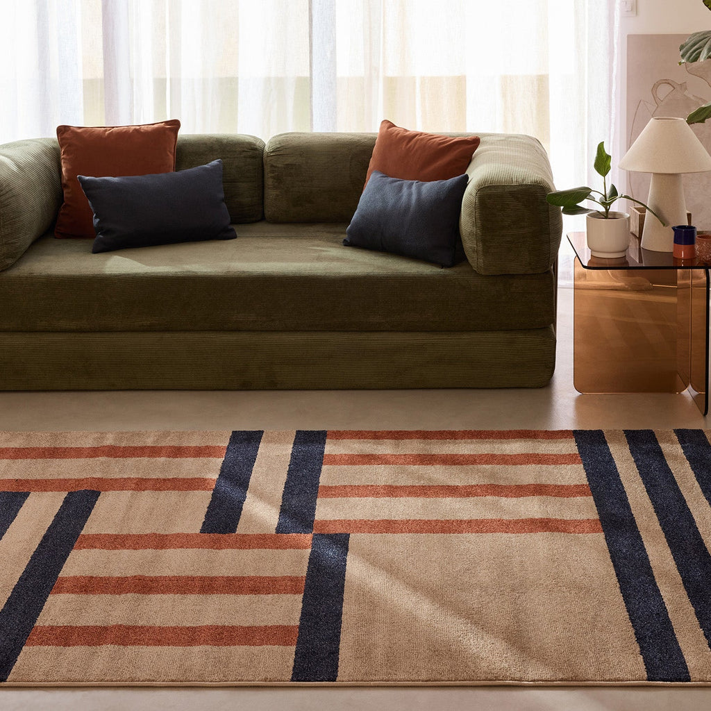 SANTAL - Tapis intérieur coloré - SAN682BLE Nazar rugs