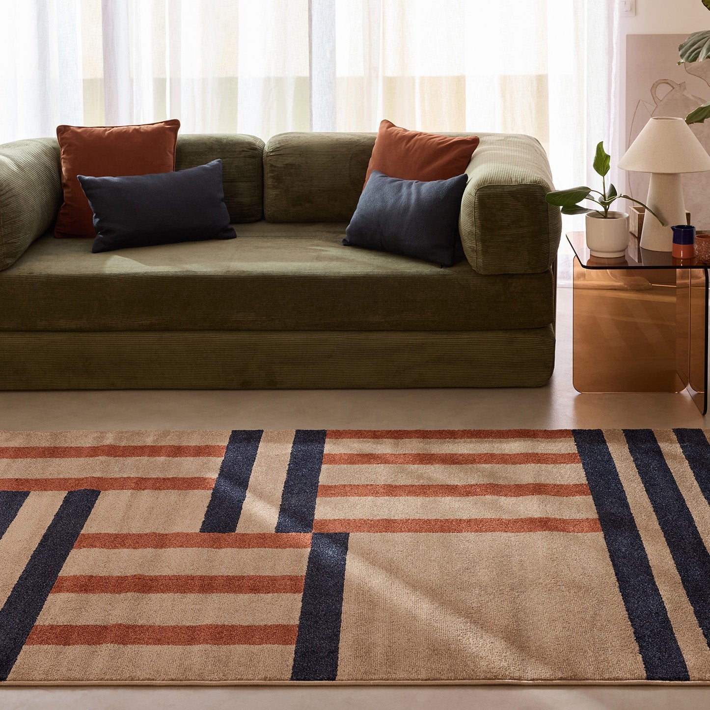 SANTAL - Tapis intérieur coloré - SAN682BLE Nazar rugs