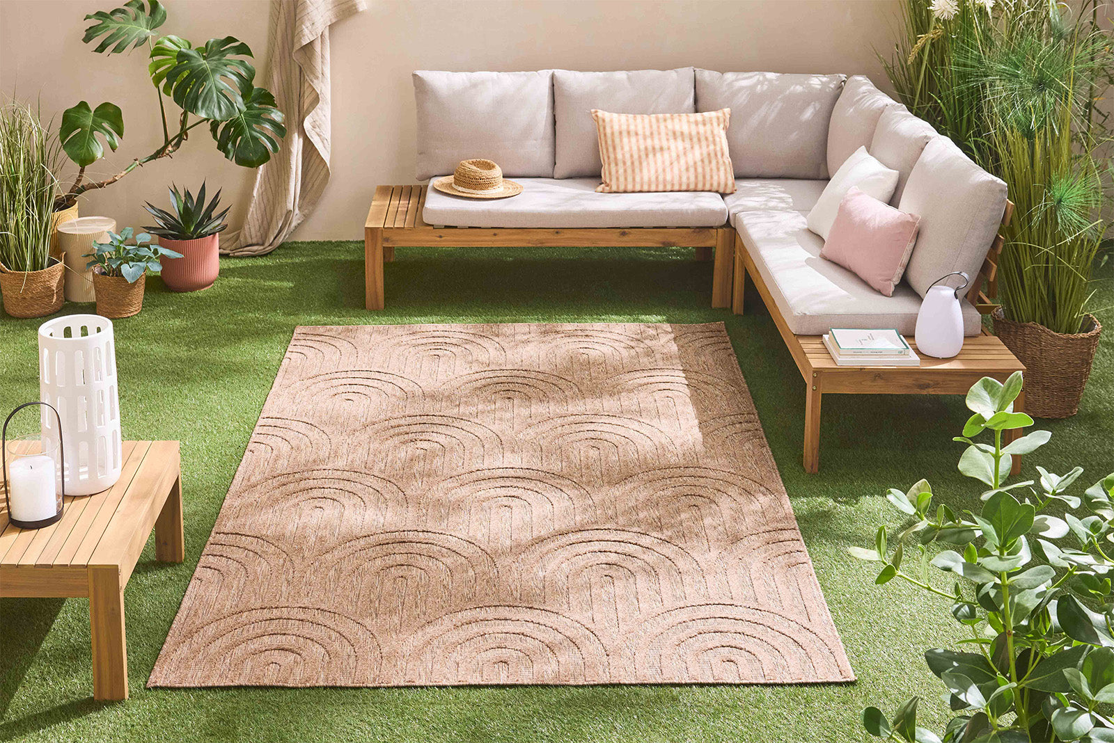 Tapis SANTORINI 985 BEIGE : SAN985BEI SANTORINI