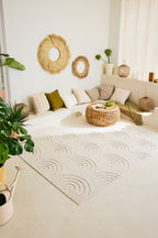 Tapis arc de cercle Blanc : SAN985BLA Nazar rugs