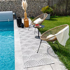 Tapis d'intérieur et extérieur SANTORINI 985 GRIS : SAN985GRI Nazar rugs