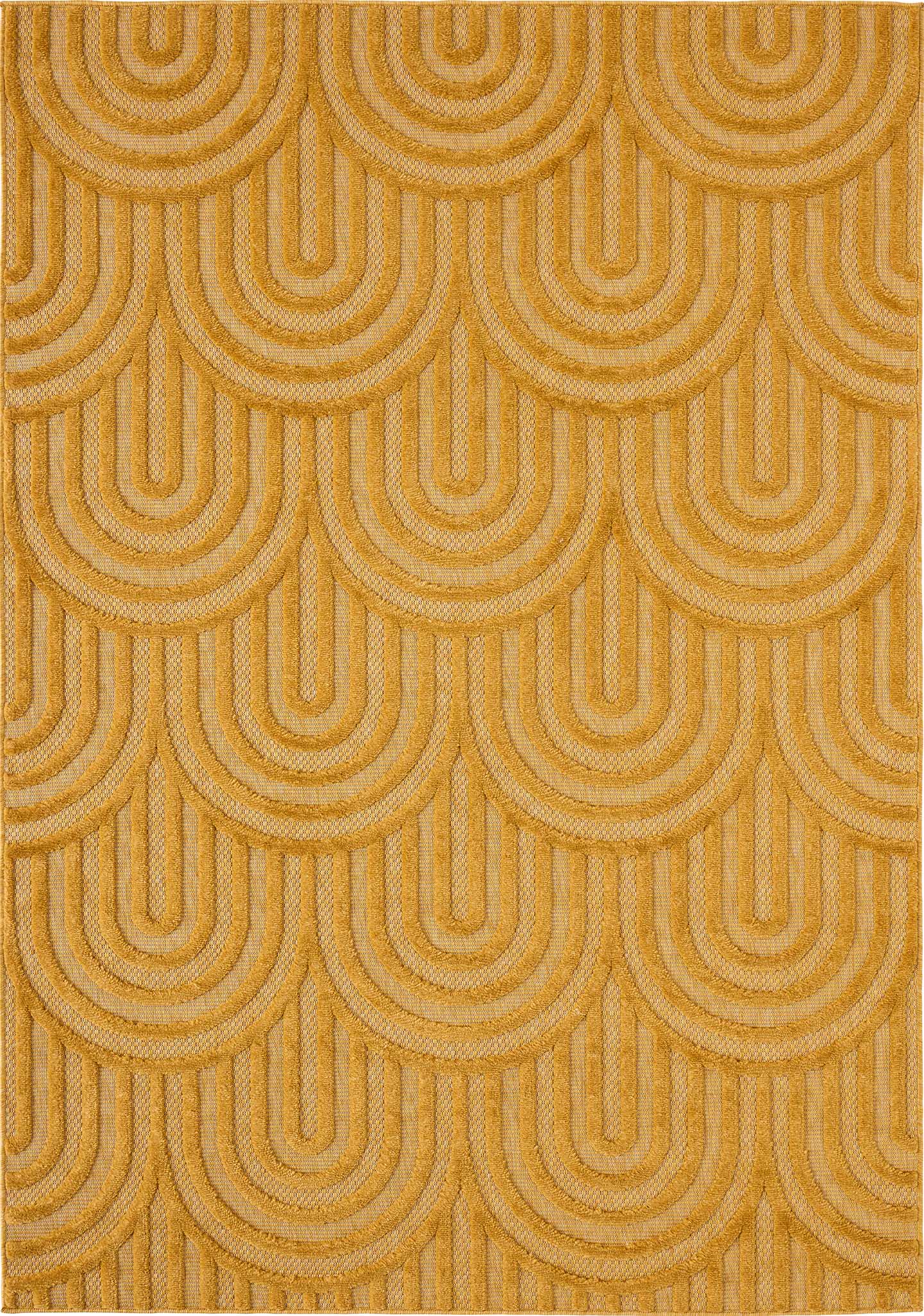 Tapis d'intérieur et extérieur SANTORINI 985 JAUNE : SAN985JAU Nazar rugs