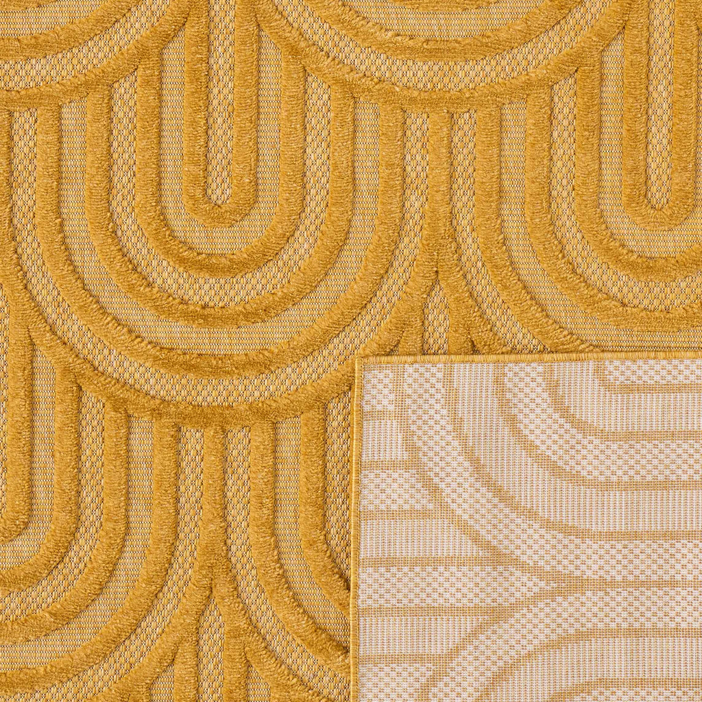 Tapis d'intérieur et extérieur SANTORINI 985 JAUNE : SAN985JAU Nazar rugs