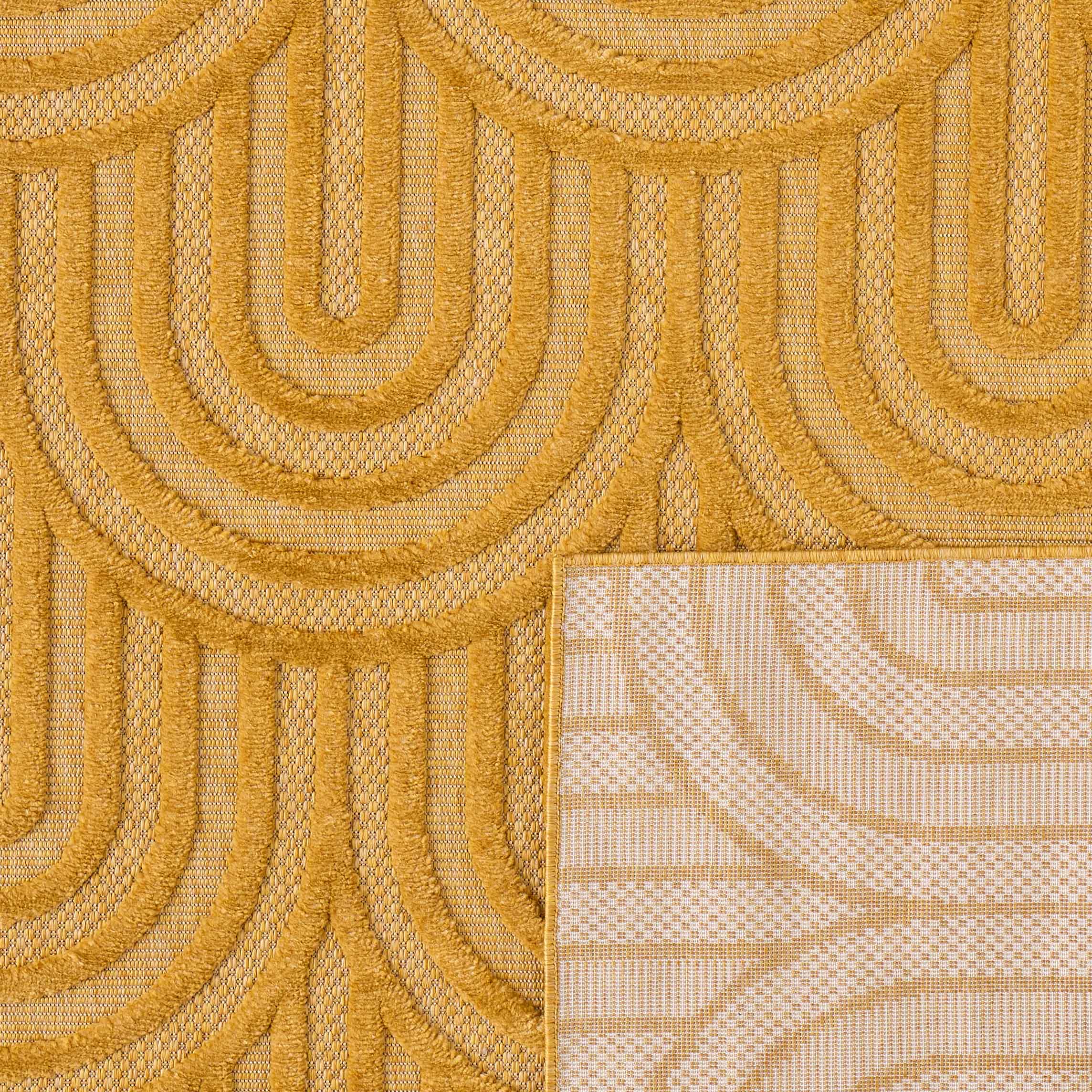 Tapis d'intérieur et extérieur SANTORINI 985 JAUNE : SAN985JAU Nazar rugs