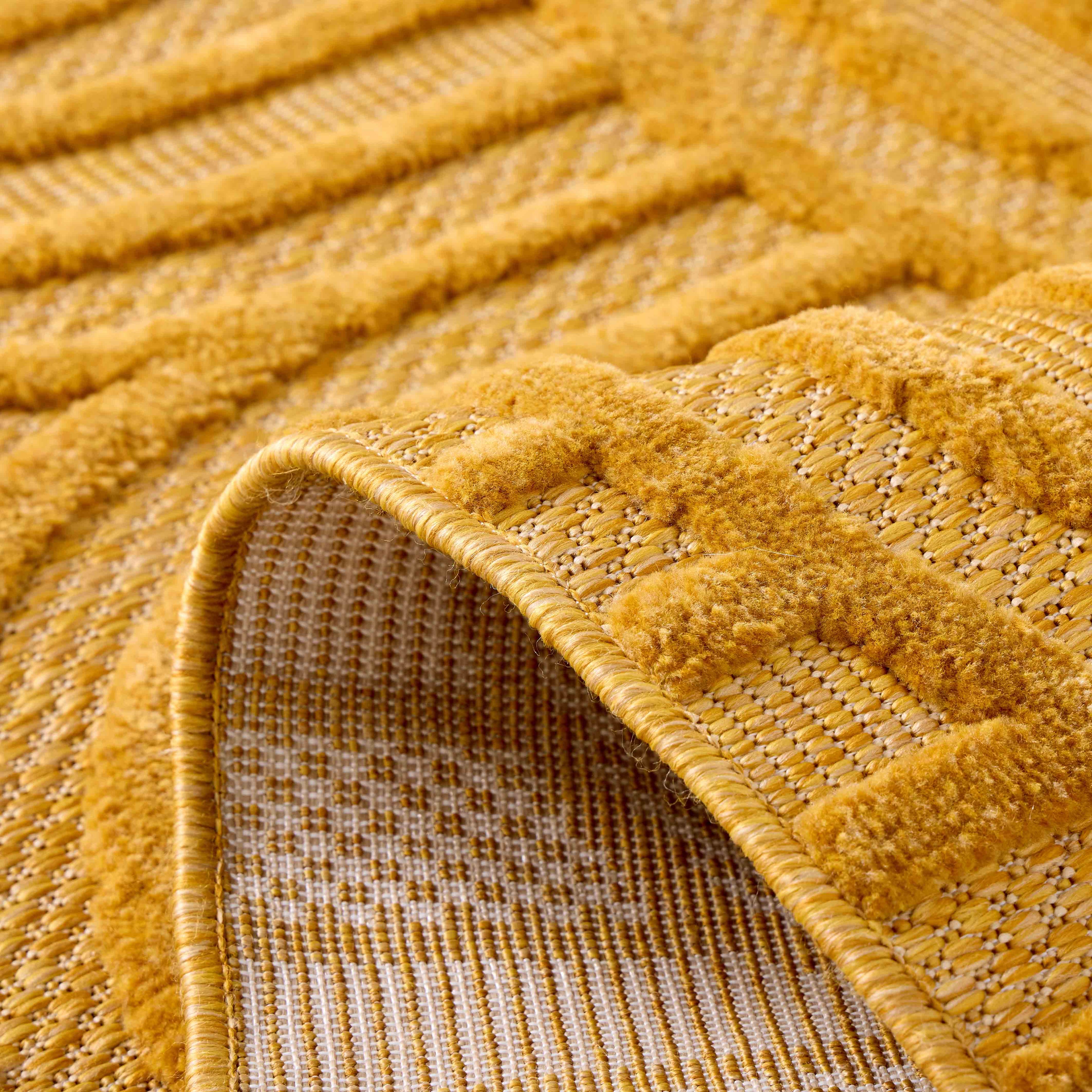 Tapis d'intérieur et extérieur SANTORINI 985 JAUNE : SAN985JAU Nazar rugs