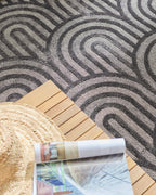 Tapis d'intérieur et extérieur SANTORINI 985 NOIR : SAN985NOI Nazar rugs