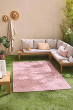 Tapis d'intérieur et extérieur SANTORINI 985 ROSE : SAN985ROS Nazar rugs