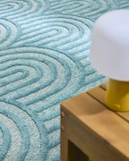Tapis d'intérieur et extérieur SANTORINI 985 TURQUOISE : SAN985TUR Nazar rugs