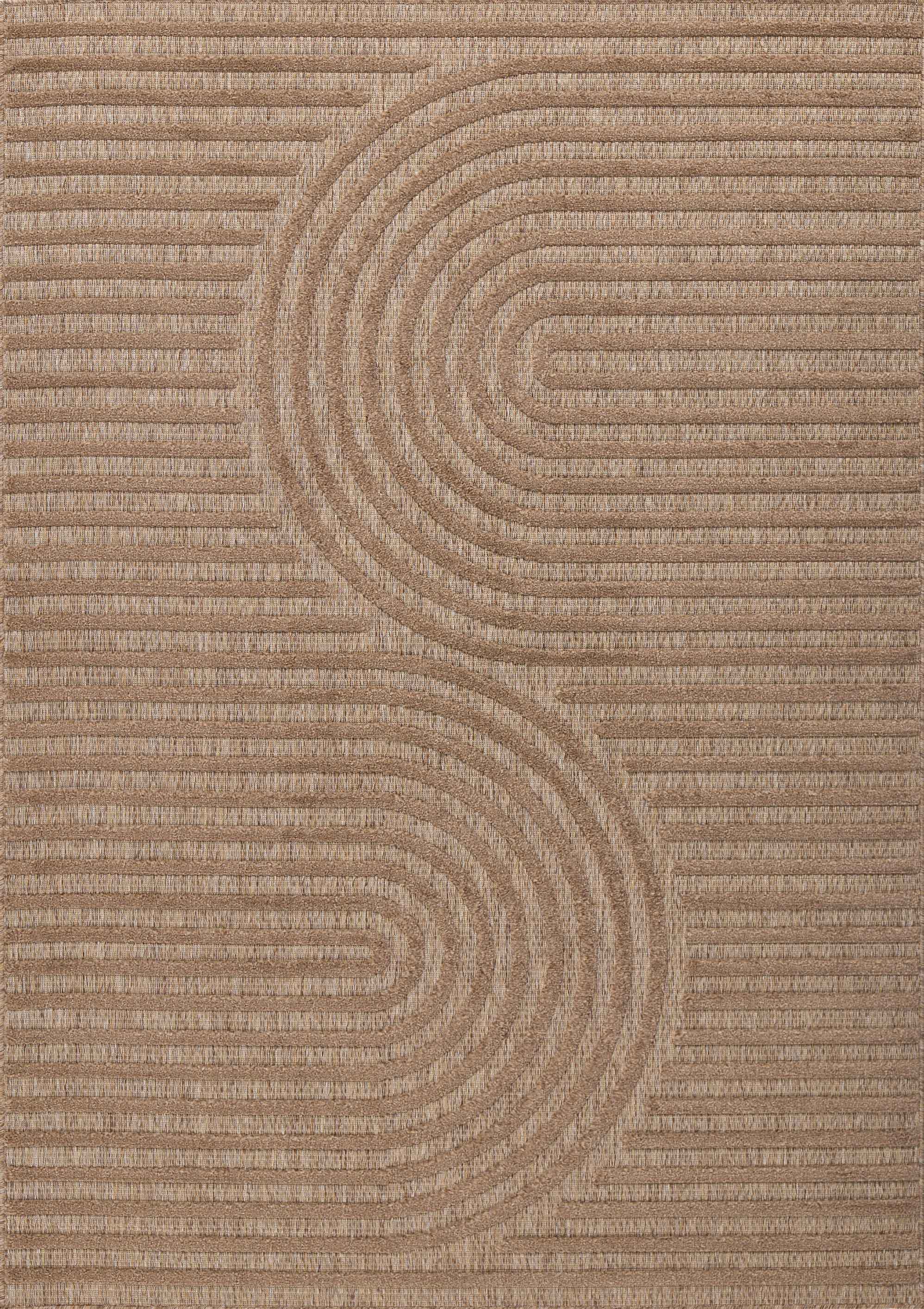 Tapis d'intérieur et extérieur SANTORINI 986 BEIGE : SAN986BEI Nazar rugs