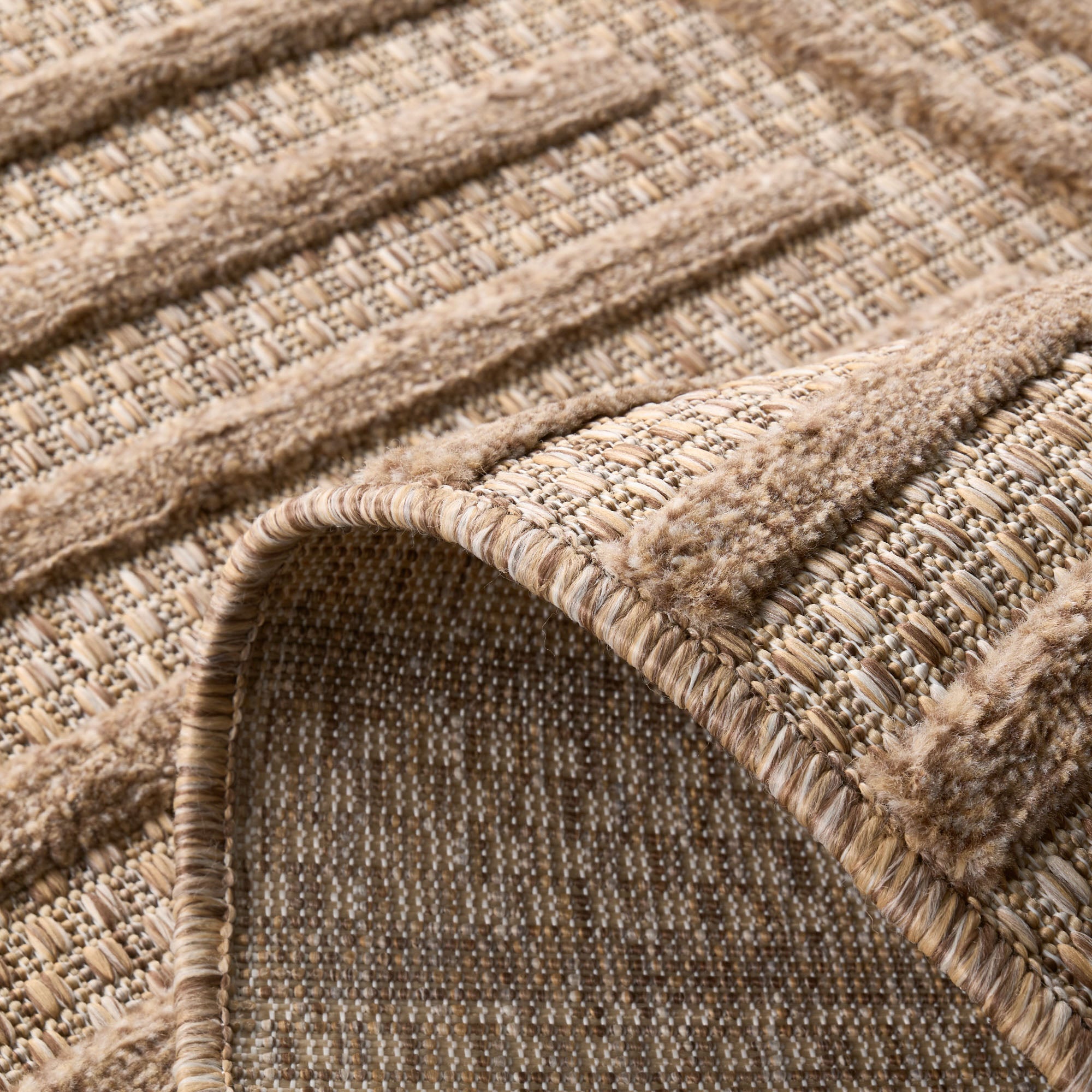 Tapis d'intérieur et extérieur SANTORINI 986 BEIGE : SAN986BEI Nazar rugs