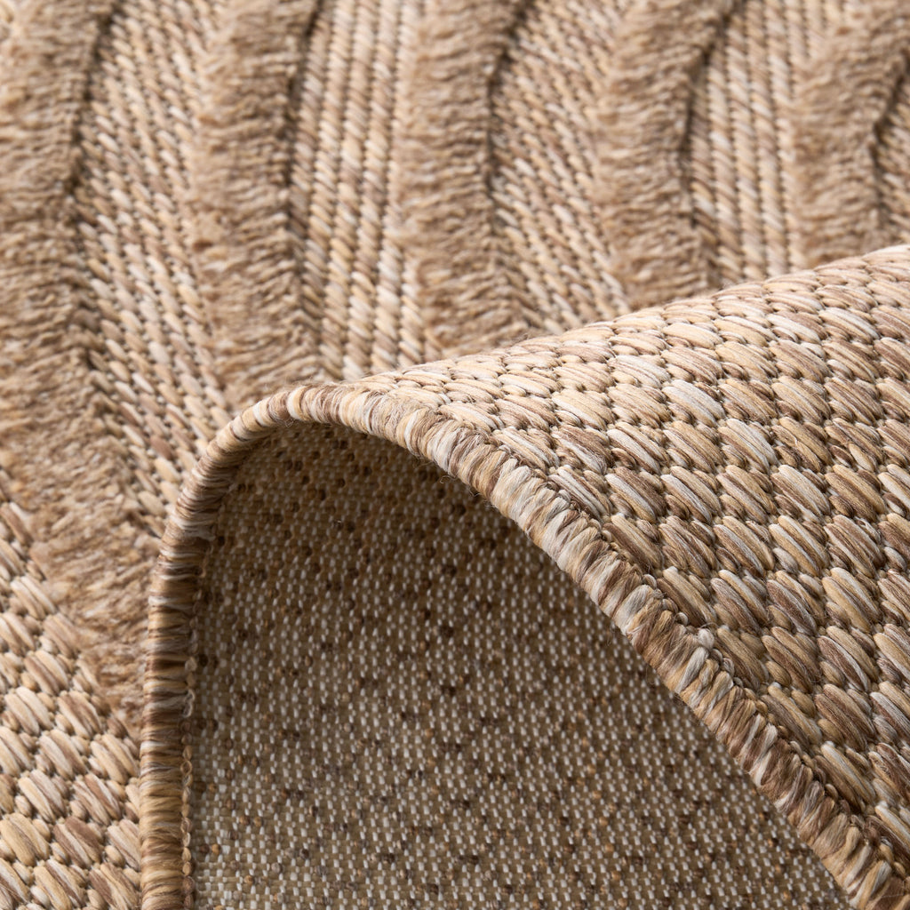 Tapis intérieur et extérieur motifs de vagues SANTORINI Beige : SAN987BEI Nazar rugs