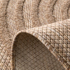 Tapis intérieur et extérieur motifs de vagues SANTORINI Beige : SAN987BEI Nazar rugs