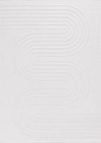 Tapis intérieur et extérieur motifs de vagues SANTORINI Blanc : SAN987BLA Nazar rugs