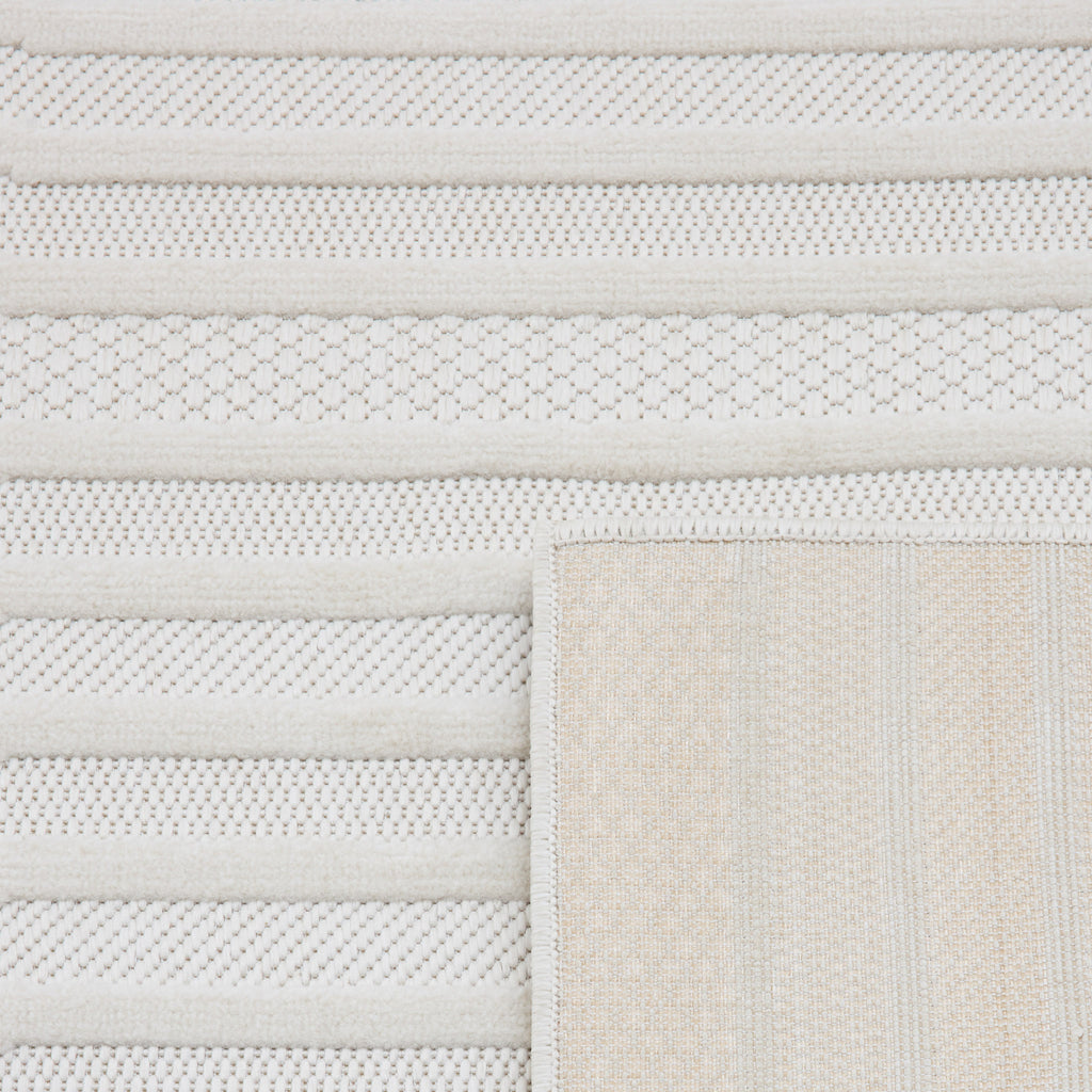 Tapis vague Blanc : SAN987BLA Nazar rugs