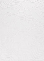 Tapis abstrait Blanc : SAN988BLA Nazar rugs