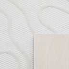 Tapis abstrait Blanc : SAN988BLA Nazar rugs