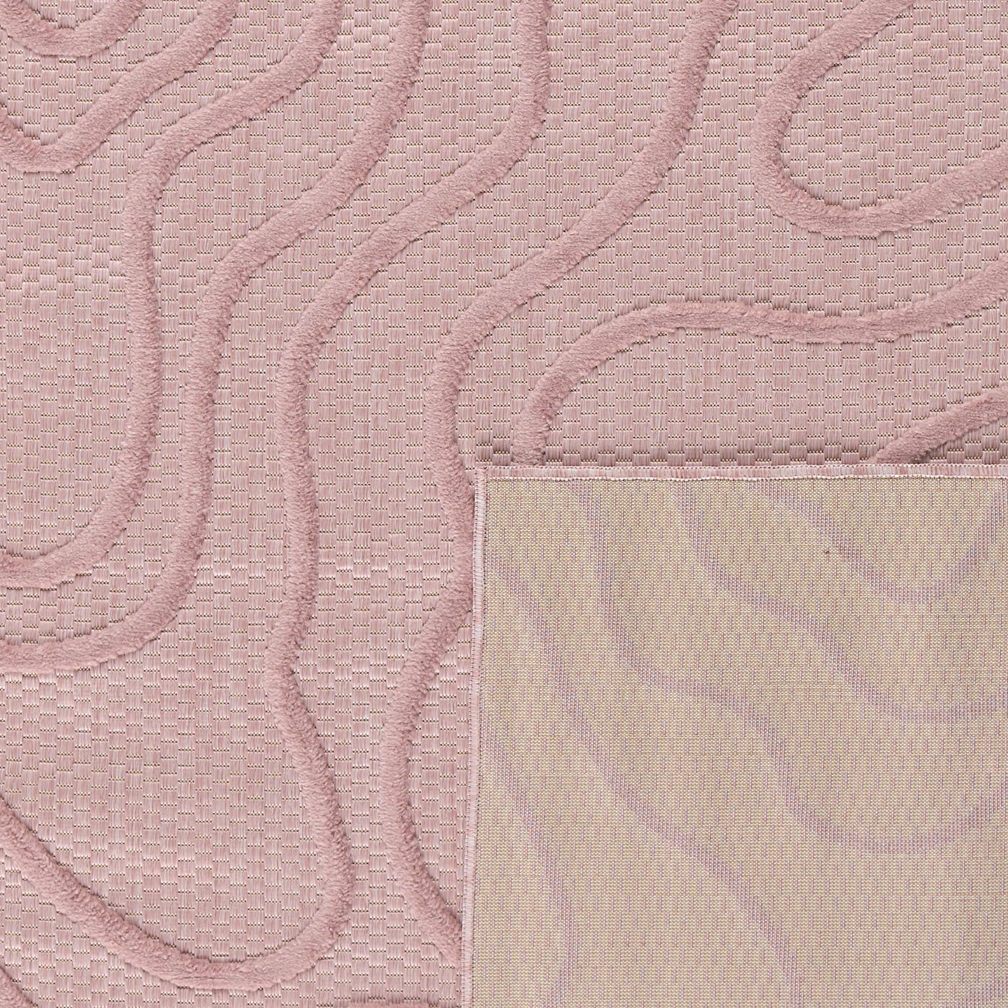 Tapis d'intérieur et extérieur au motif abstrait Santorini Rose : SAN988ROS Nazar rugs