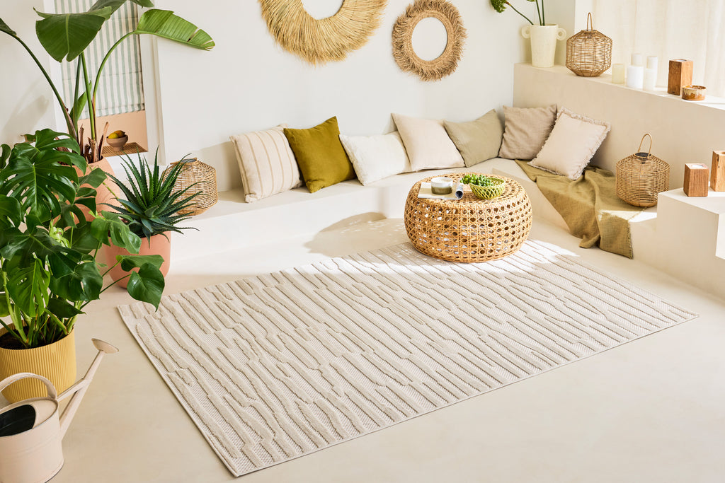 Tapis à motifs Blanc : SAN990BLA Nazar rugs