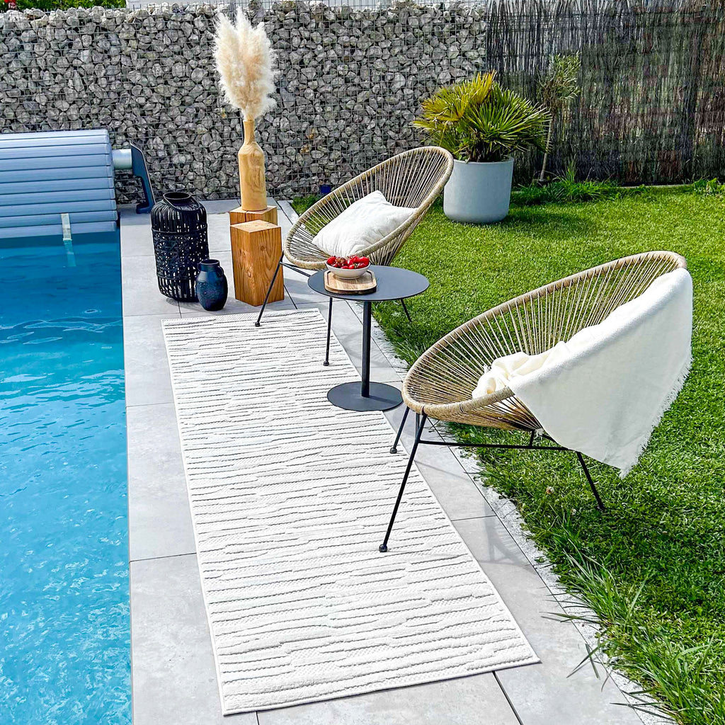 Tapis à motifs Blanc : SAN990BLA Nazar rugs