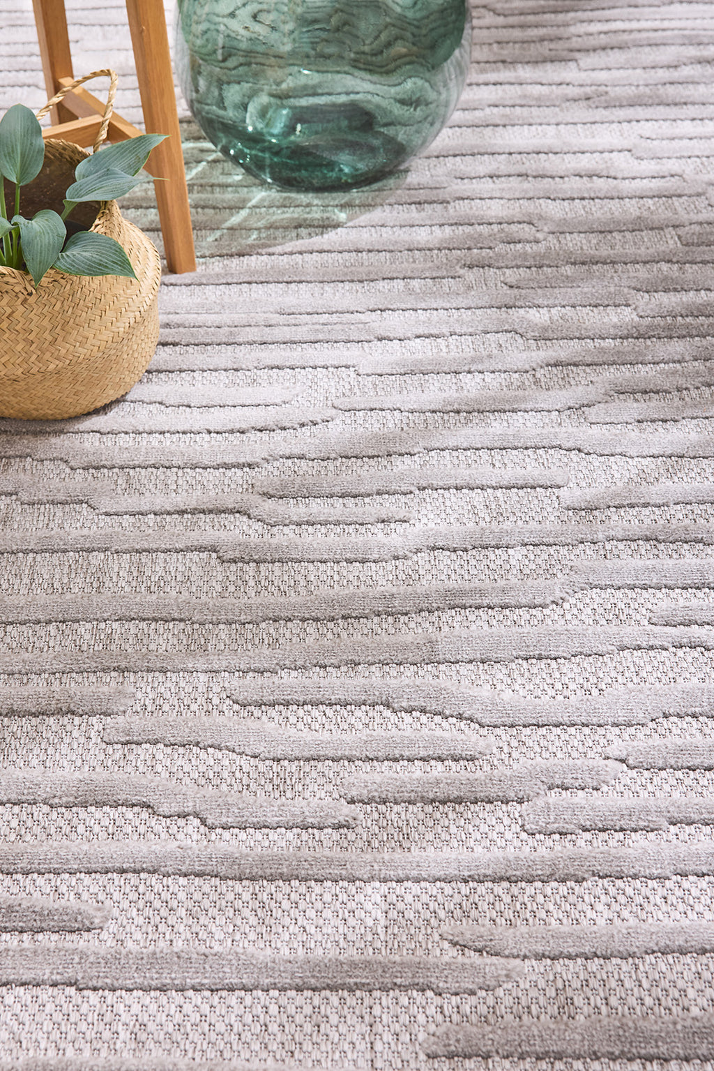 Tapis d'intérieur et d'extérieur à motifs Gris : SAN990GRI Nazar rugs