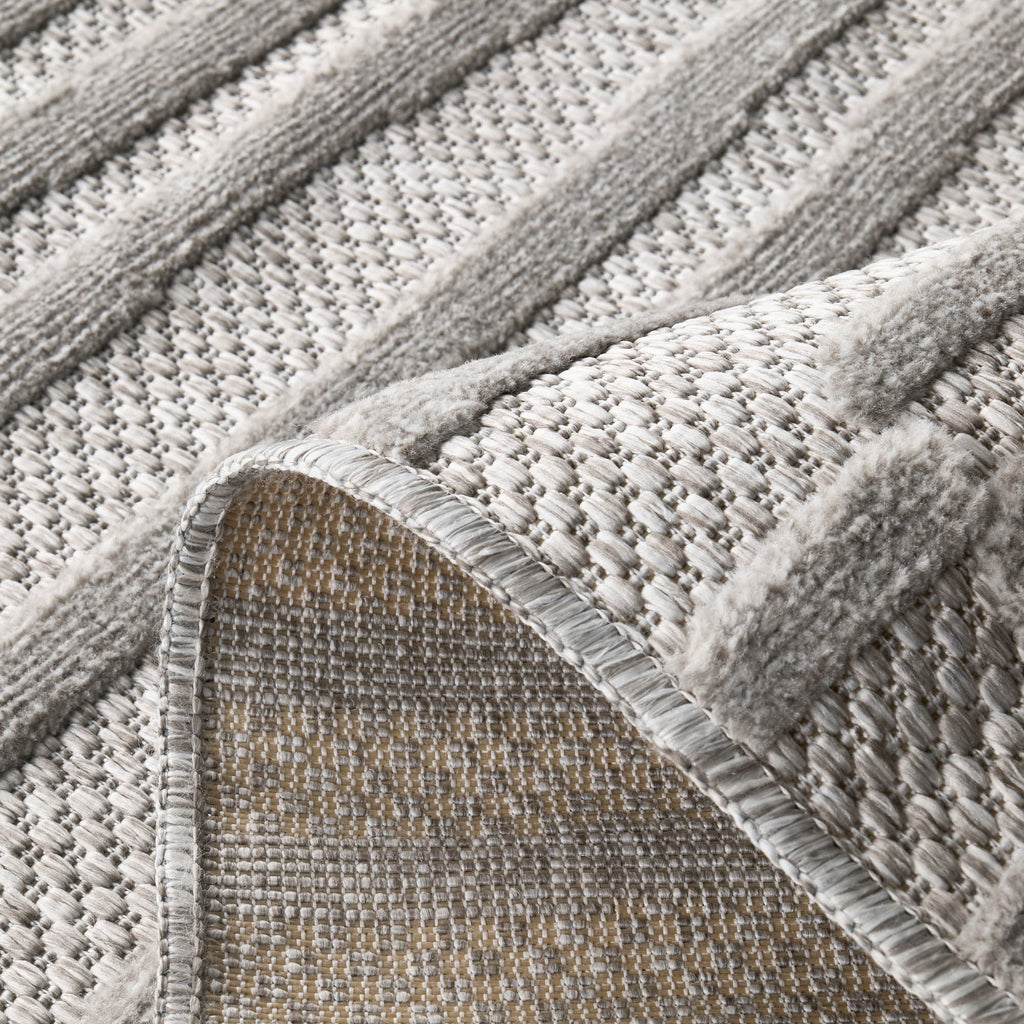 Tapis d'intérieur et d'extérieur à motifs Gris : SAN990GRI Nazar rugs