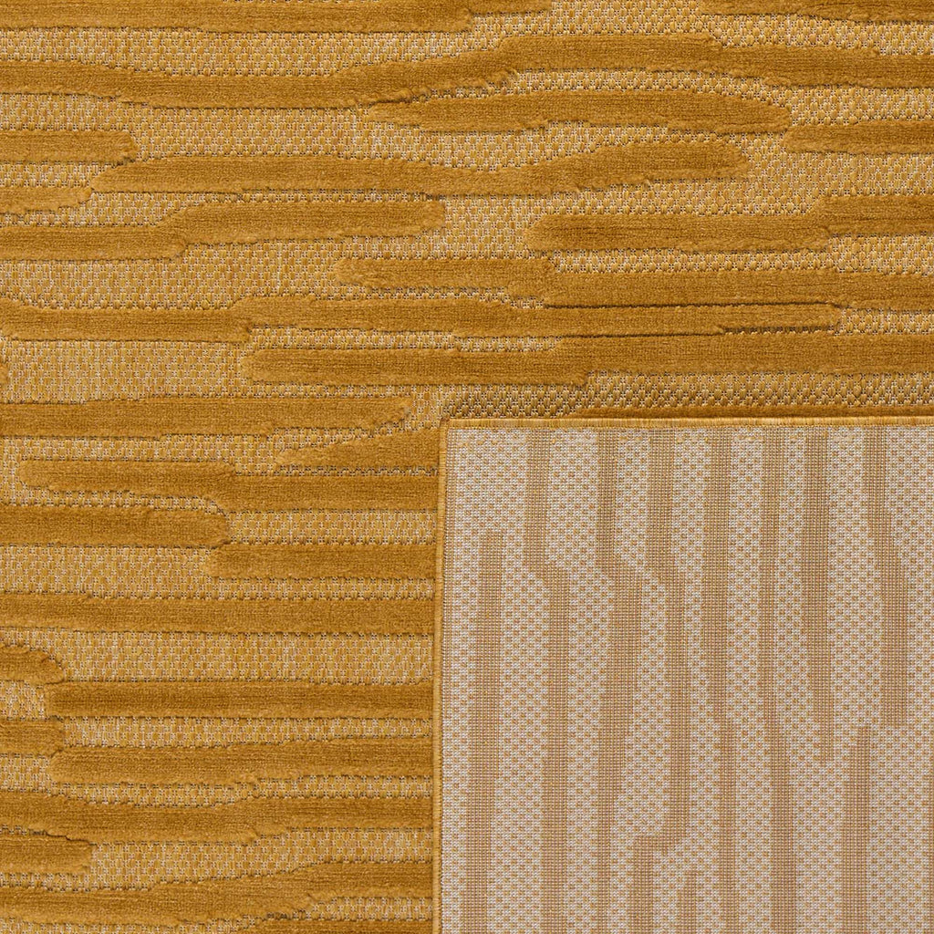 Tapis d'intérieur et d'extérieur à motifs Jaune : SAN990JAU Nazar rugs