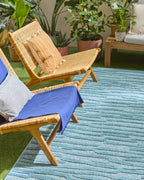 Tapis d'intérieur et d'extérieur à motifs Turquoise : SAN990TUR Nazar rugs