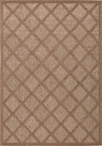 Tapis d'intérieur et d'extérieur motifs losange Beige : SAN991BEI Nazar rugs