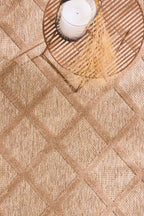 Tapis d'intérieur et d'extérieur motifs losange Beige : SAN991BEI Nazar rugs