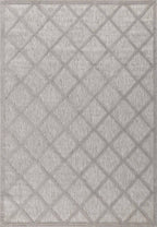 Tapis d'intérieur et d'extérieur motifs losange Gris : SAN991GRI Nazar rugs