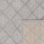 Tapis d'intérieur et d'extérieur motifs losange Gris : SAN991GRI Nazar rugs