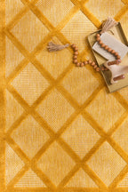 Tapis d'intérieur et d'extérieur motifs losange Jaune: SAN991JAU Nazar rugs