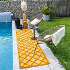 Tapis d'intérieur et d'extérieur motifs losange Jaune: SAN991JAU Nazar rugs
