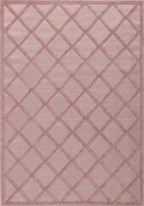 Tapis d'intérieur et d'extérieur motifs losange Rose : SAN991ROS Nazar rugs