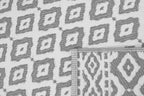 Tapis à motifs géométriques gris et blancs – SCO112GRI Nazar rugs