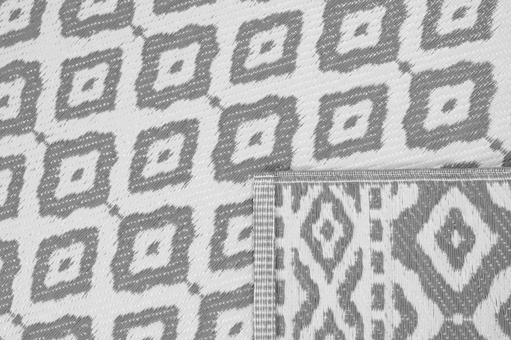 Tapis à motifs géométriques gris et blancs – SCO112GRI Nazar rugs